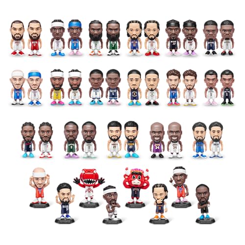 5 surprise nba ballers series 2 by zuru licensed nba collectible surprise unboxing basketball collectible sports toy for boys ages 3 and up 2 capsules