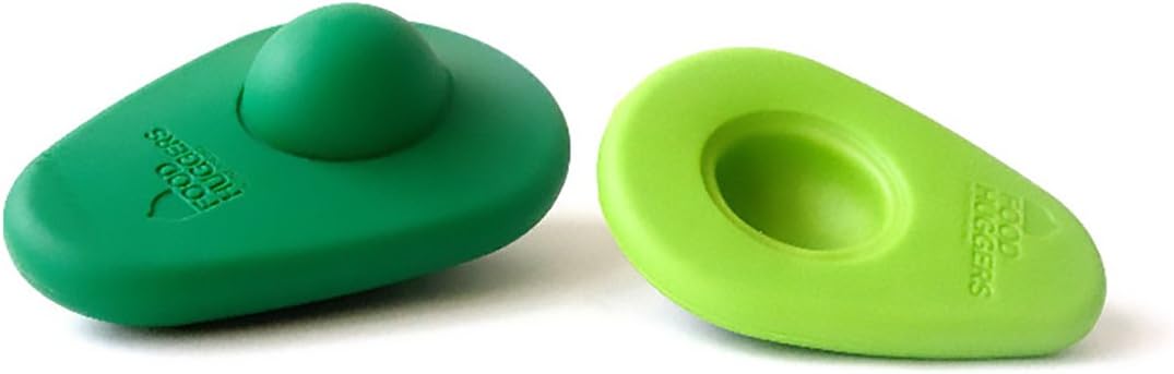 KitchenCraft Blister Packed Silicone Avocado Savers, 13 x 9.5 x 1.5 cm, Green