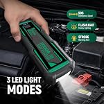 SATA 2000A Car Battery Jump Starter, 8.5L Gas & 6.5L Diesel, 12V Jump Box - Image 5