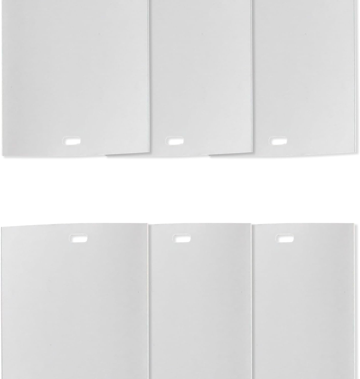 Amazing Drapery Hardware Premium Vinyl/PVC Vertical Blind Replacement Slats, 6 Pack