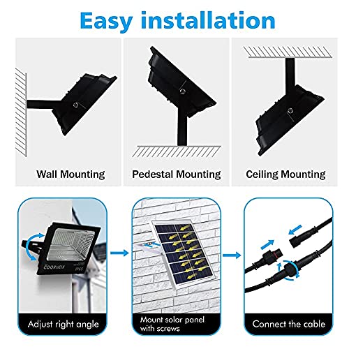 Solar Flood Light Outdoor, Color Changing Led Smart Flood Spot Light, Rgbw Warm White& 16 Million Colors 4 Modes With Remote Control Dusk To Dawn Suitable For Porch,Yard, Balcony,Garage Garden #TOP5