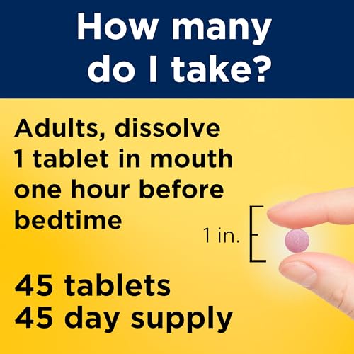 Nature Made Melatonin 10mg Fast Dissolve, Maximum Strength, 45 Tablets | Nighttime Sleep Aid for Adults, Sleep Support Supplement for Men & Women, 100% Drug-Free, Mixed Berry Flavor, 45 Day Supply - image 4