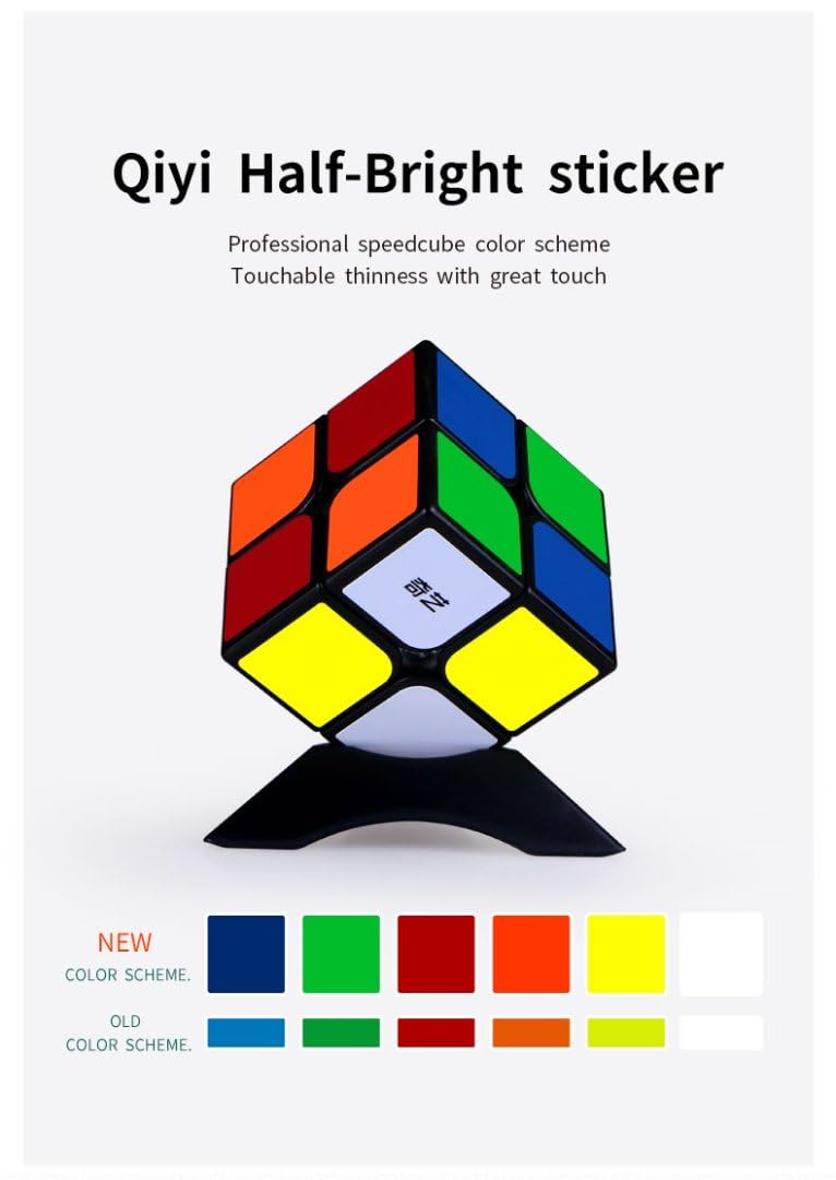Logica Gochi - Cubo Magico 2x2 Qidi W - Cubo veloce e compatto - Puzzle twist - Gioco di logica - Per principianti e professionale