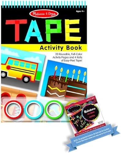 Melissa & Doug Carnet d'activités avec 1 mini bloc-notes Motif rayures (03574)