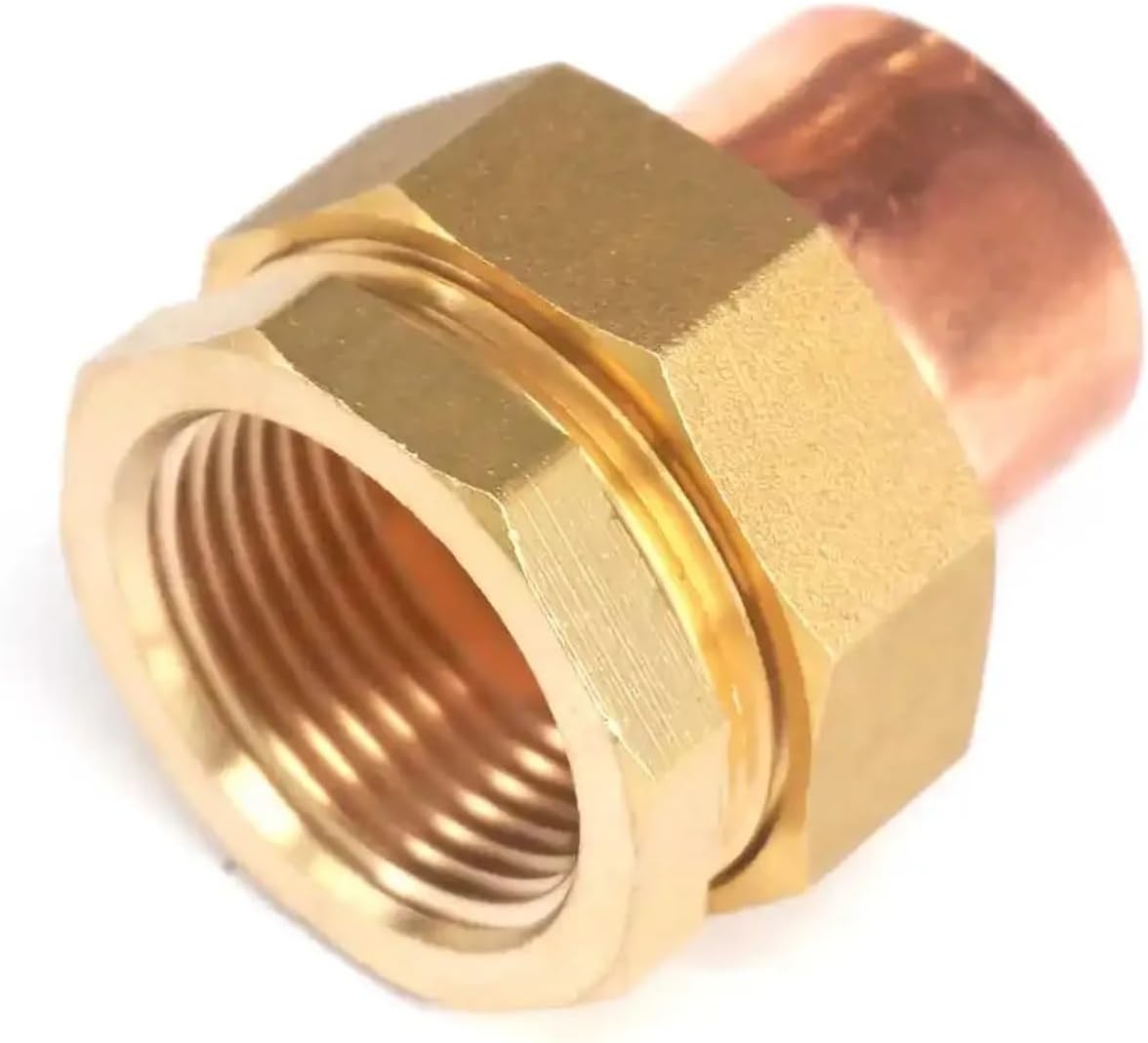 1インチ BSP 真鍮 メス 28mm I.D 銅ソケット エンドフィード ユニオン パイプ アダプター RNUMLIGH