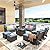 Yechen Patio Furniture Set 9 Peices with 44" Propane Gas Fire Pit Table -2 Wicker Swivel Rocking Chair, 12 seat Outdoor Sectional Set with-4.3'' Cushion Conversation Sofa Set for Porch,Backyard