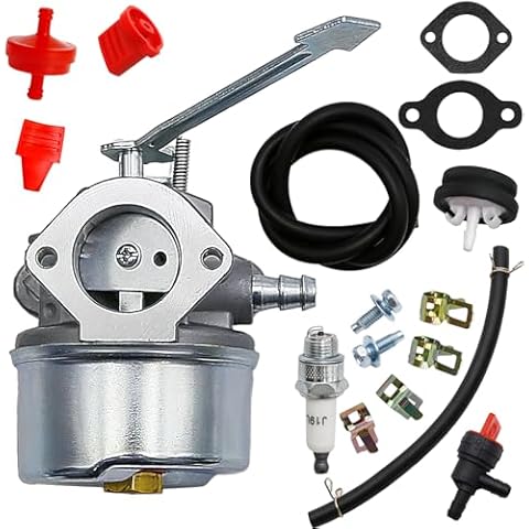 SYOWADA CCR1000 Carburetor Replacement for Toro Snowblowers 38170 38171 38172 38173 38175, HSK600 Carb Replacement for Tecumseh 3HP 3.25HP 3.5HP 3.75HP Snowblower Horizontal 2-Cycle Engine Cover