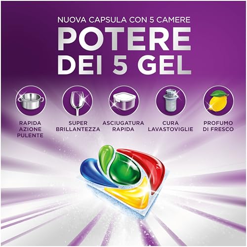 Fairy 30 Minuti Miracle Detersivo Pastiglie Lavastoviglie, 90 Capsule, Limone, Il Nostro N.1 Contro Lo Sporco Ostinato, Potente Anche Nei Cicli Brevi, MEGA Pack - Immagine 2