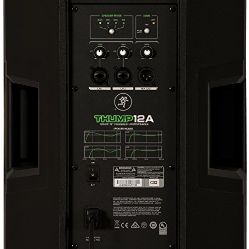 Mackie Thump12 Powered 12" Loudspeaker Pair Bi-Amped Dj Live Music Speakers #TOP4