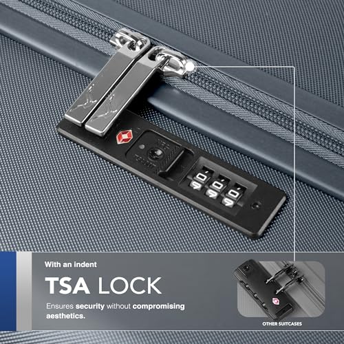 LUGG-28inch-Vacay-Suitcase-ABS-Luggage-with-TSA-Indent-Lock-Aluminium-Trolley-Handle-360-Spinner-Wheels-Water-Resistant-Durable-Material-Airline-Compatible-75-x-30-x-49cm