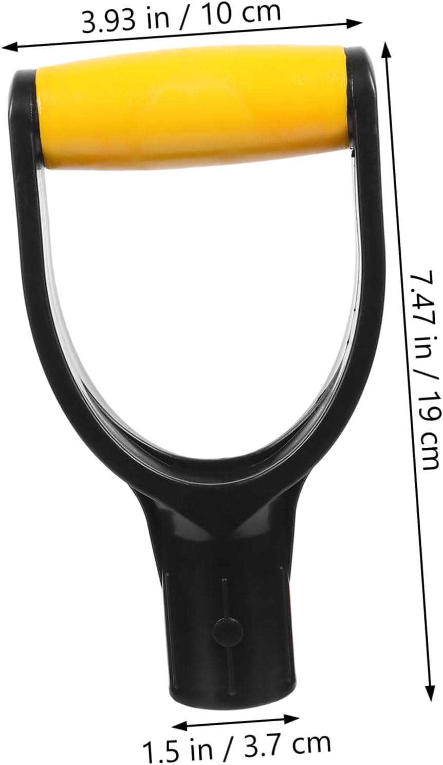 ORFOFE D Shaped Plastic Shovel Handle Ergonomic Grip for Garden and Snow Shovels 32mm Inner Diameter Sturdy Garden Tools Accessory