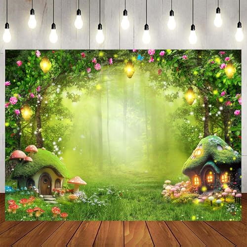 Fondo fotográfico bosque encantado 6x4ft miniatura 1