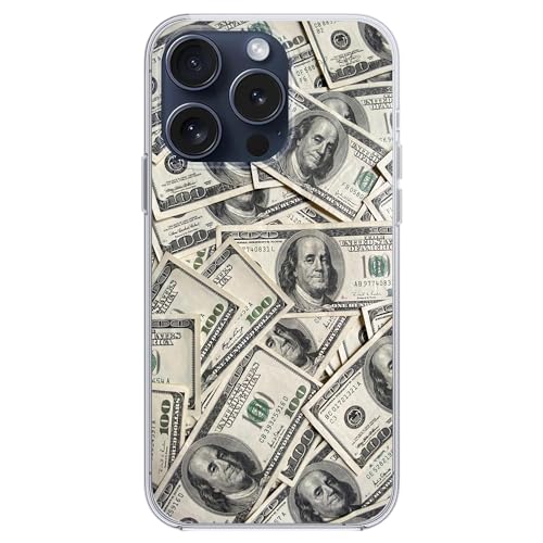 Coque iPhone 15 Pro billet 100 dollars en TPU souple Blingy's - 4