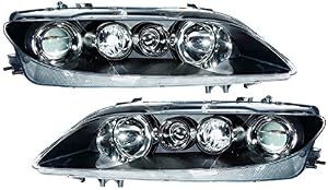 For Mazda 6 Headlights Lamps Set 2006 2007 2008 Halogen Driver and Passenger Side