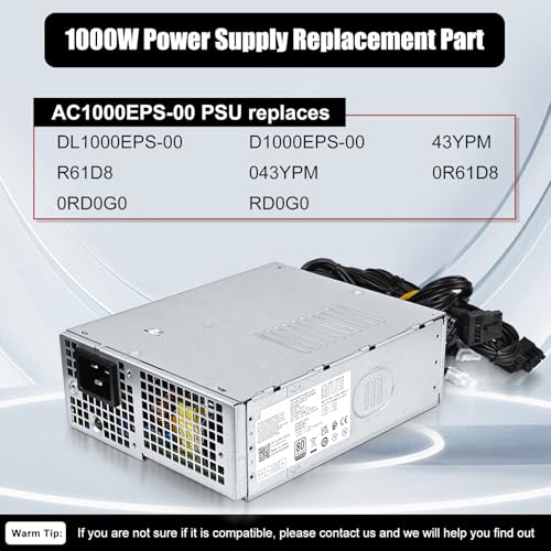 Fuente de alimentación LXun AC1000EPS-00 1000W ATX miniatura 3