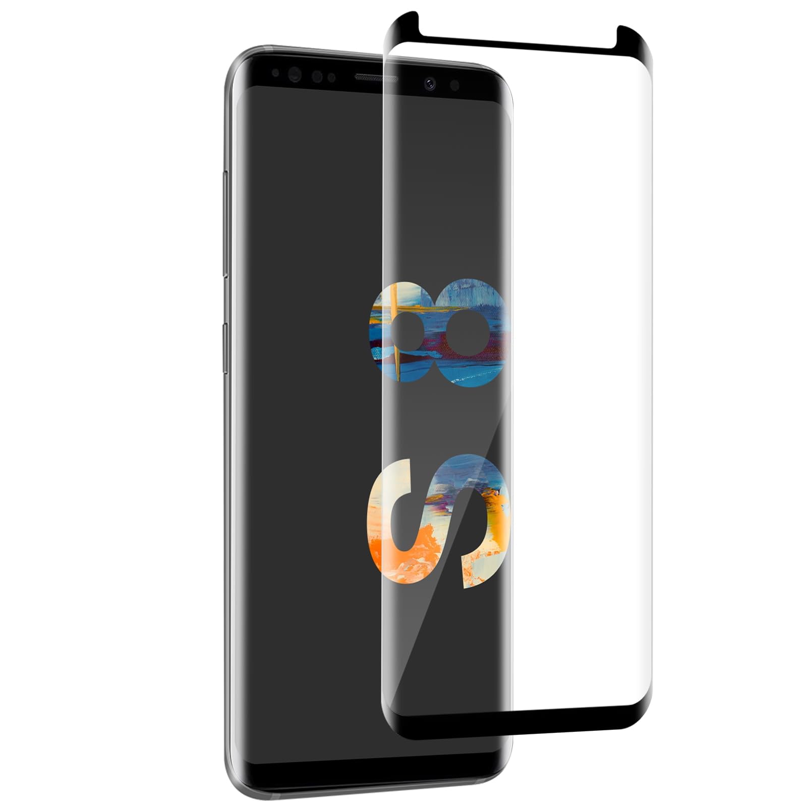 2 Stück Schutzfolie für Samsung Galaxy S3, 9H Härte Anti-Kratzen Panzer Schutz Glas, 3D-Volle Bedeckung Keine Blasen Folie, HD Klar