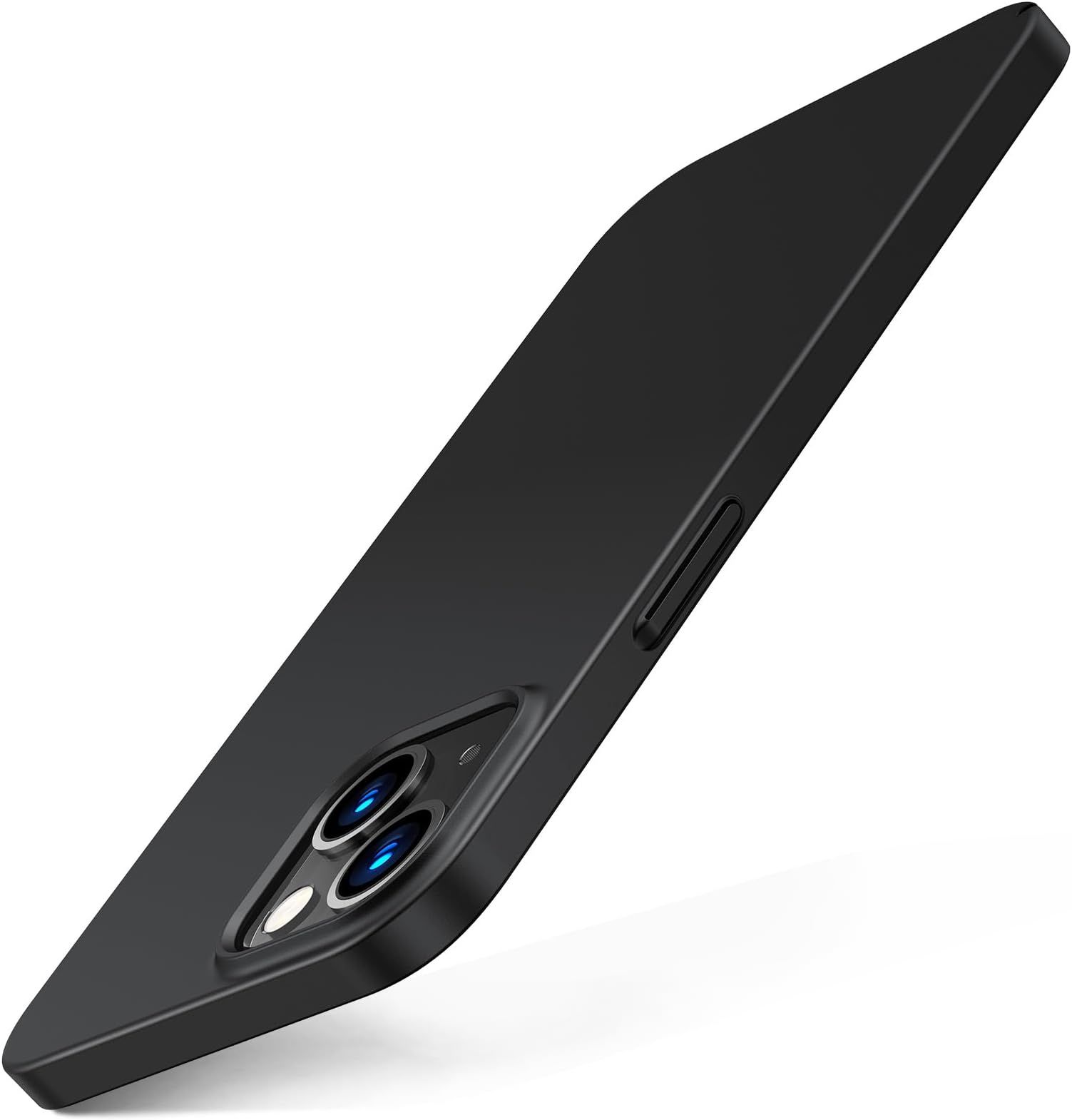 Slim Fit for iPhone 13 Mini Case, Ultra-Thin Velvety Touch Secure Grip Case, Scratch-Resistant Slim Hard Plastic iPhone Mini 13 Case Cover,Matte Black