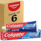 Colgate Cavity Protection Toothpaste with Fluoride, Great Regular Flavor, 6 Ounce Tube, 6 Pack
