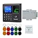 Produktbild FTSTech Kartenkennwort Fingerabdruck RFID-Türzugriffskontrollsystem-Kit,Home Security Proximity Door Entry-Tastatur,Ausgangstaste,10 Schlüsselanhänger (Without Lock)