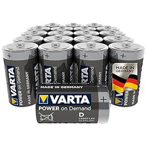 Varta Power On Demand D Mono Batterijen (Verpakking Met 20 Stuks – Smart, Flexibel En Krachtig, Smart Home-Apparaten Of…