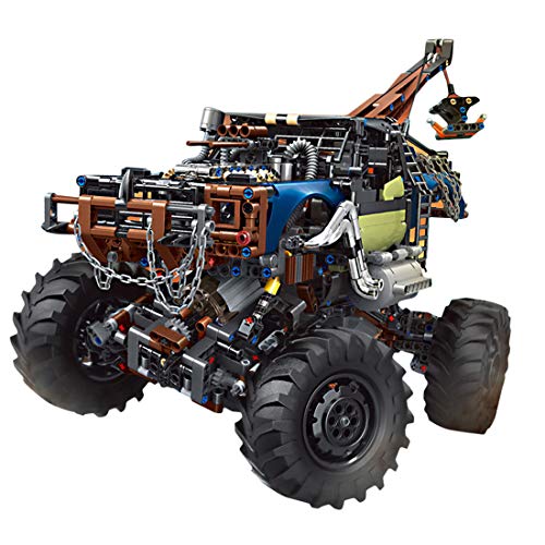 TRUU Ferngesteuertes Auto Bauteine, 1507 Teile 2.4G Fernbedienung Handy-App Dual-Fernbedienung Version Schlachtklettern…