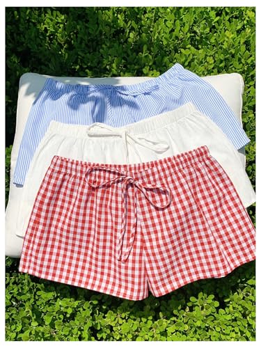 Image of SOLY HUX Women's Summer Shorts 3 Packs Casual Comfy Shorts Sets