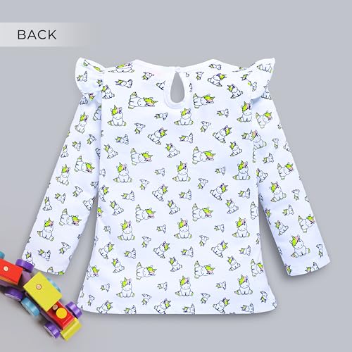 Image of LuvLap Baby Girls 100% Cotton Full Sleeve Girls Top, Pack of 02