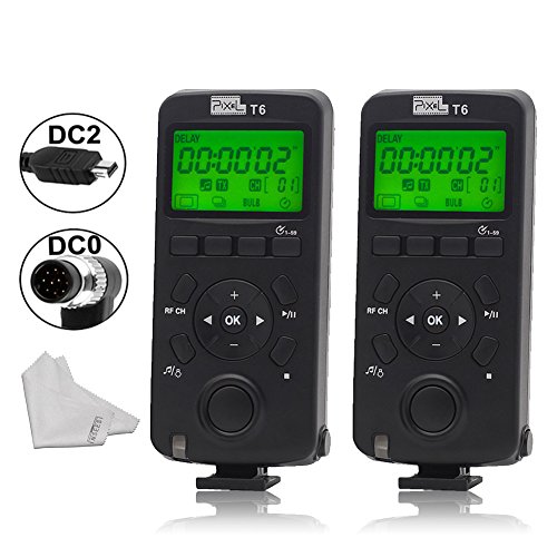 Pixel T6 FSK 2.4GHz Wireless Transceiver Timer Shutter Release Remote Control for Nikon D7100