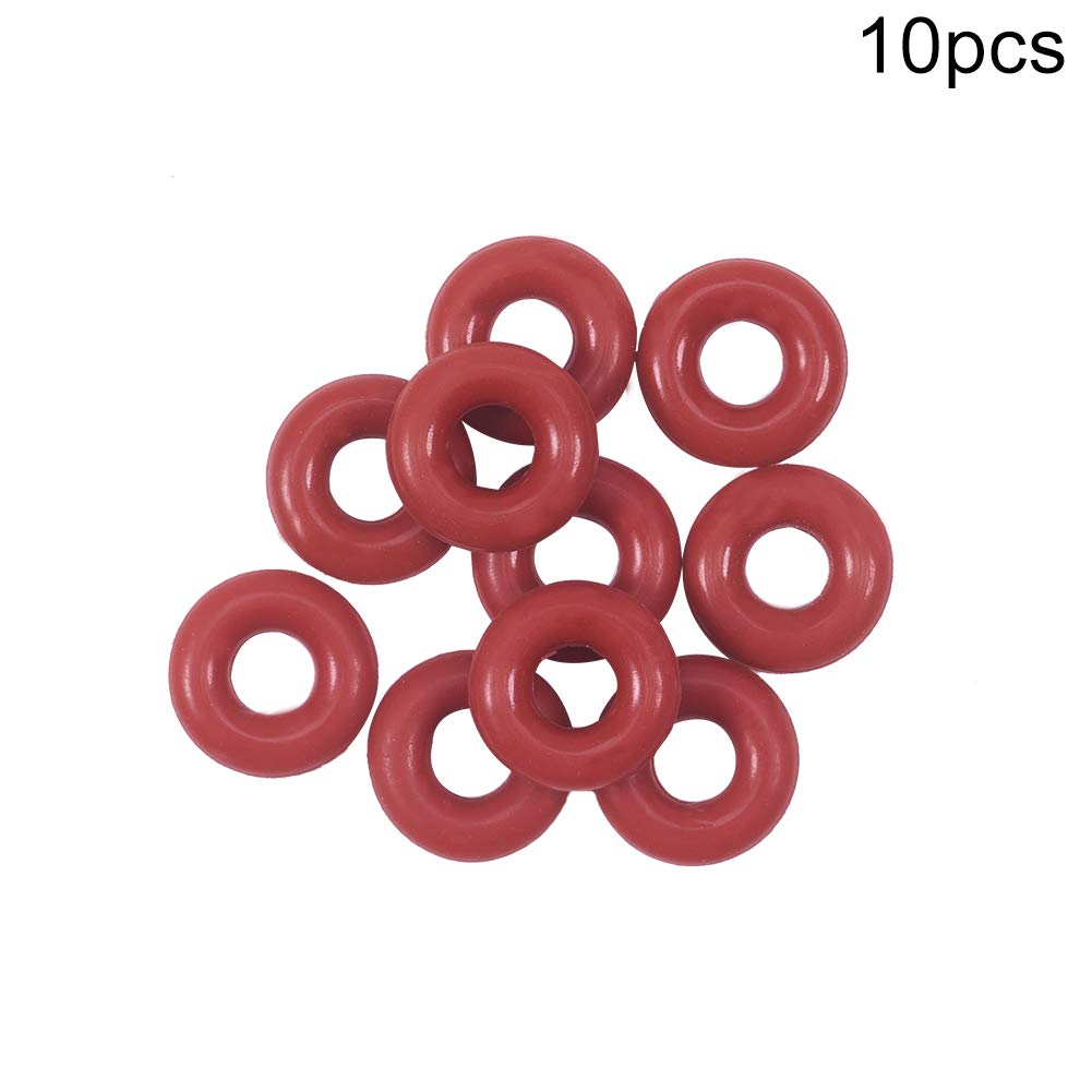 Othmro O Rings 8mmx2.4mm,Red Silicone Sealing Gaskets Washers Grommets Pack of 10 - Image 3