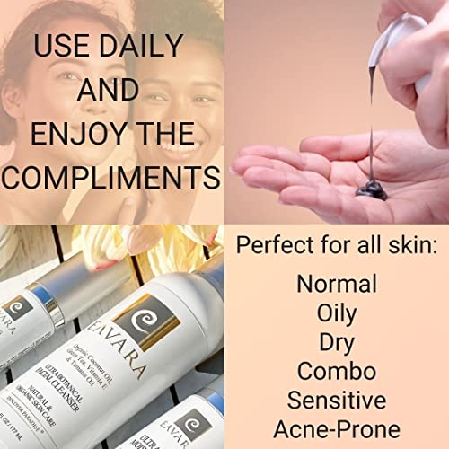 Award Winning Organic Face Wash | Anti Aging All Natural Exfoliating Daily Facial Cleanser For Women And Men With Coconut Oil, Green Tea, And Vitamin E, For Sensitive Skin, Hydrating & Moisturizing #TOP1