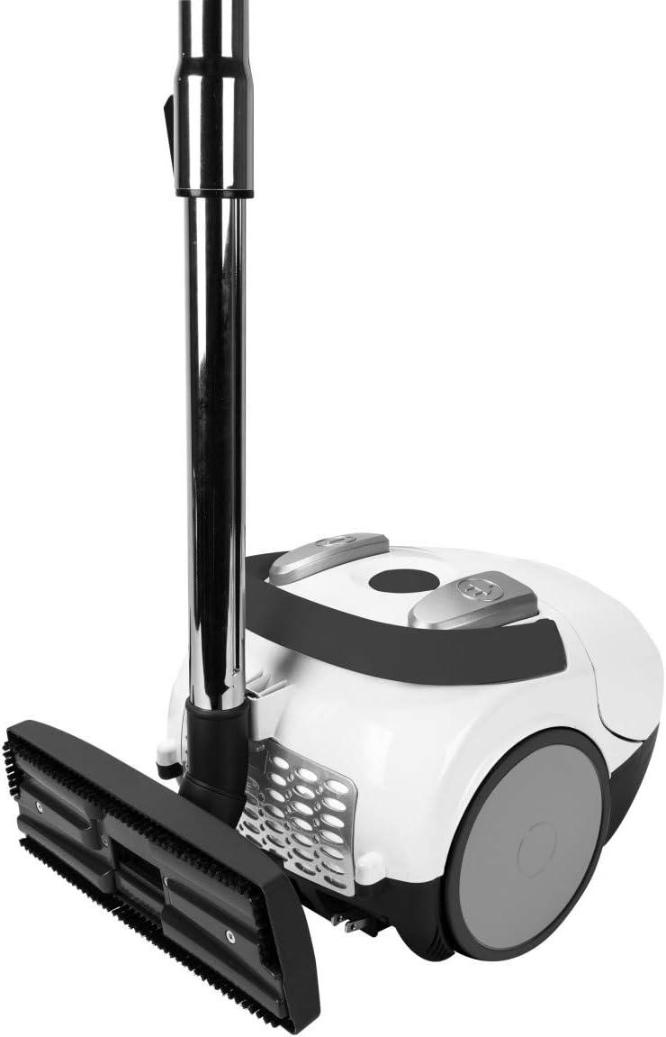 ZVac Prima Canister Vacuum Cleaner with hose, telescopic wand, and floor tool assembled