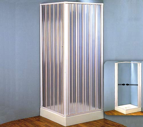 BOX DOCCIA 2 LATI APERTURA CENTRALE mis. x lato 80-60 cm.