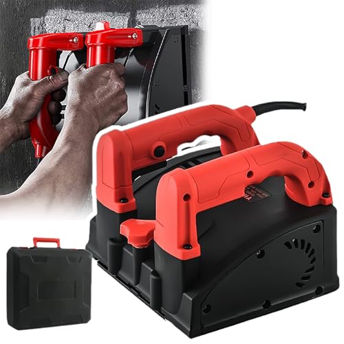 WhBeoy Plaina De Parede Elétrica, 1200w, Profundidade: 1-4 Mm, Altura: 15 Cm, Velocidade Sem Carga: