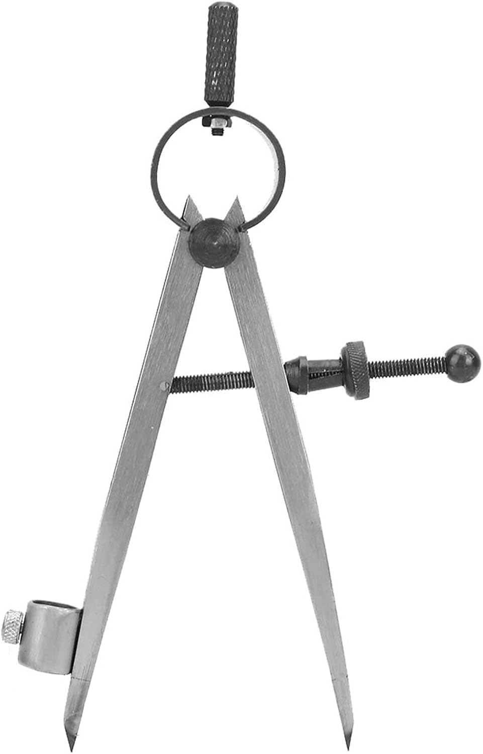 Adjustable Rotating Craft Tool, Wing Divider Line Location Scriber Drawing Compasses for Metal Workpiece Processing Leather Craft(100mm)
