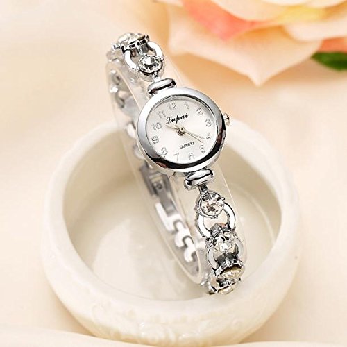 Mode De chaude Vente Watch Luxe Montres Montre Femmes Bracelet Femmes De Women's Watch Mens Wristwatch (Silver, One Size)