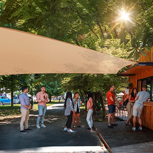 Whonline Sun Shade Sail 10' X 13' Rectangle Canopy Sand For Patio Garden Yard Deck Pergola #TOP5
