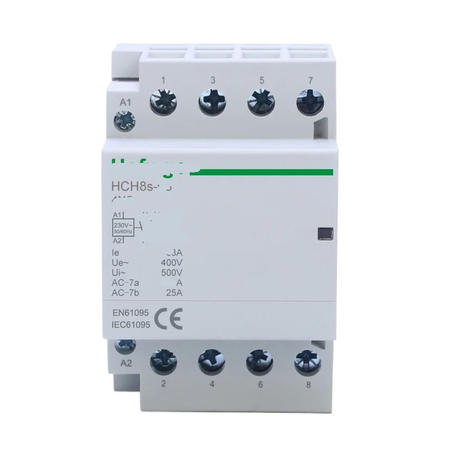 Contacteur modulaire automatique rail DIN HCH8s-63 4P 63A 4NC AC230V installation électrique maison
