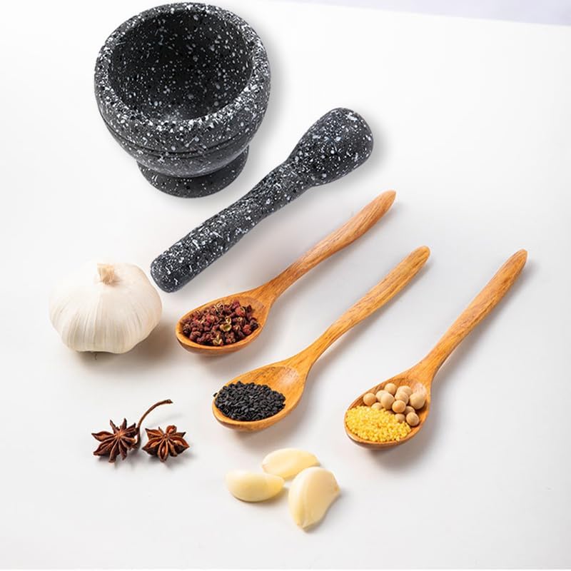 Pestle and Mortar Resin Mortar Pestle Set Garlic Herb Spice Mixing Grinding Crusher Bowl Restaurant