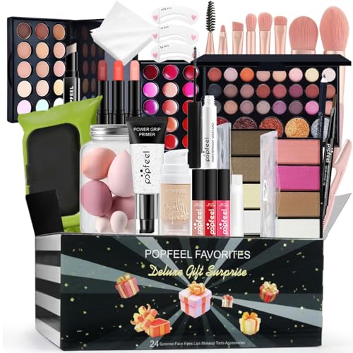 Melearch Makeup Set Box, Festival Surprise Assortment Gift with Professional Makeup Products