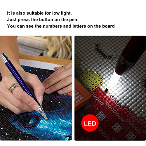 Abodhu Diamond Painting Pen Kits With Light Diamond Art Pen Led Diamond Painting Pens 5D Light Up Pens For Diamond Painting Arts Nails Diy Crafts, Diamond Art Accessories Tools For Diamond Painting #TOP5