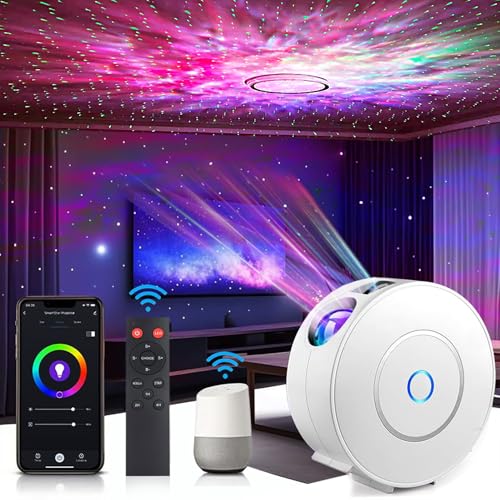 Galaxy Projector for Bedroom, Star Projector,Smart APP & Voice Control Galaxy lamp, Compatible with...