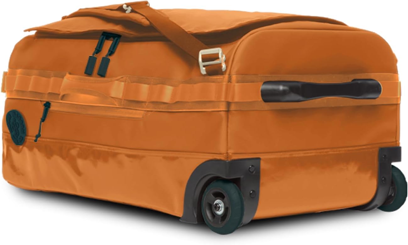 55L Rolling Duffle Bag with Wheels and Handle – Large Duffle Bag for Travel, Check In Luggage with Wheel, Rolling Suitcase, Travel Luggage, Suitcases with Wheels (Caramel) - Image 5