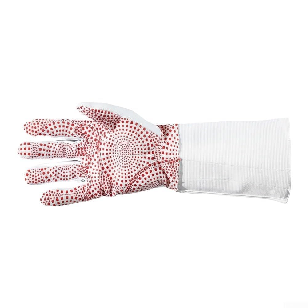 Guanti da recinzione traspiranti con palmo antiscivolo per mano sinistra e destra, in nylon bianco misto cotone, per esercitazioni in foil Epee Xxs attraverso taglie Xxxl