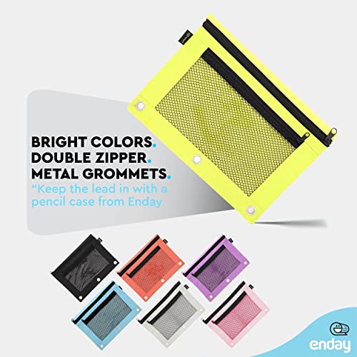 Image of Enday Green Pencil Pouch For 3 Ring Binder, Zippered Binder Pencil Pouches, 3 Ring Pencil Pouch for Binder, Pencil Case for Binder, Large Pencil Bags for School, Home, and Office (2 Pack)