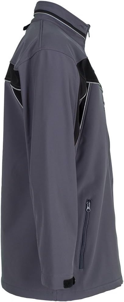 Planam Men's Jacke Softshell Jacket Plaline Size XS in Slate/Black - Image 4