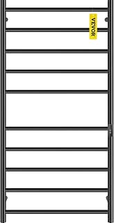 VEVOR Heated Towel Rack, Towel Warmer Rack, Wall Mounted Electric Towel Warmer, Electric Towel Drying Rack with Timer, Stainless Steel Heated Towel Warmer for Bath, Plug-in/Hardwired (Matte Black) (10-Bar)