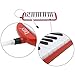 Btuty Melodica 32 Keys Melodica Instrument Piano Musical Instrument for Beginner Gift with Carrying Bag Melodia Musical Instrument (red)