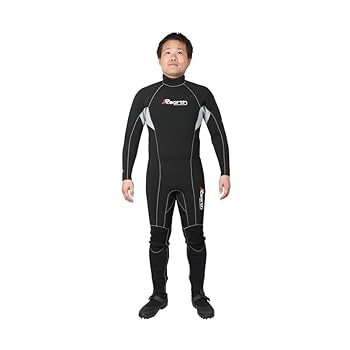 Amazon | リアス(REARTH) ウエットスーツ ML ブラック/シルバー