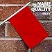 Anley Red Mini Flag 12 Pack - Hand Held Small Miniature Solid Red Blank Flags on Stick - Fade Resistant & Vivid Colors - 5x8 Inch with Solid Pole & Spear Top