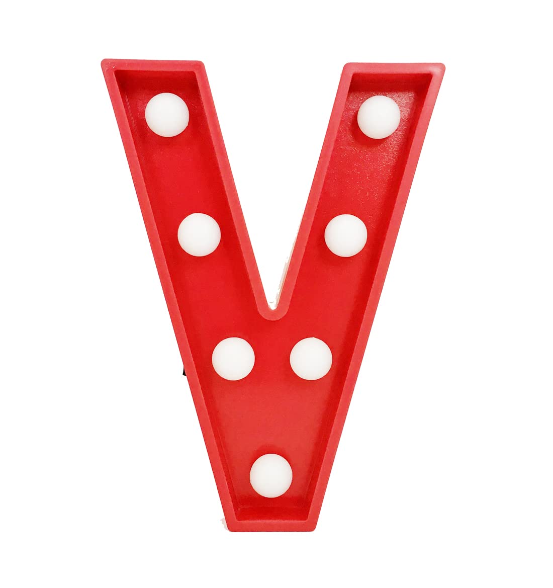 Salla LED Marquee Letter Light Sign Wooden Red (V) 25cm